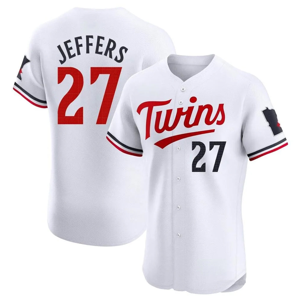 M.Twins #27 Ryan Jeffers Player White Home Limited Elite Hdoa Stitched Jerseys