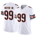 C.Bears #99 Gervon Dexter Sr. Player White Vapor F.U.S.E. Limited Home Game Hdoa Stitched Jerseys