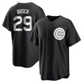 C.Cubs #29 Michael Busch Player Black Game Hdoa Stitched Jerseys