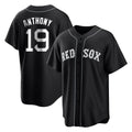B.Red Sox #19 Roman Anthony Player Black Home Game Hdoa Stitched Jerseys