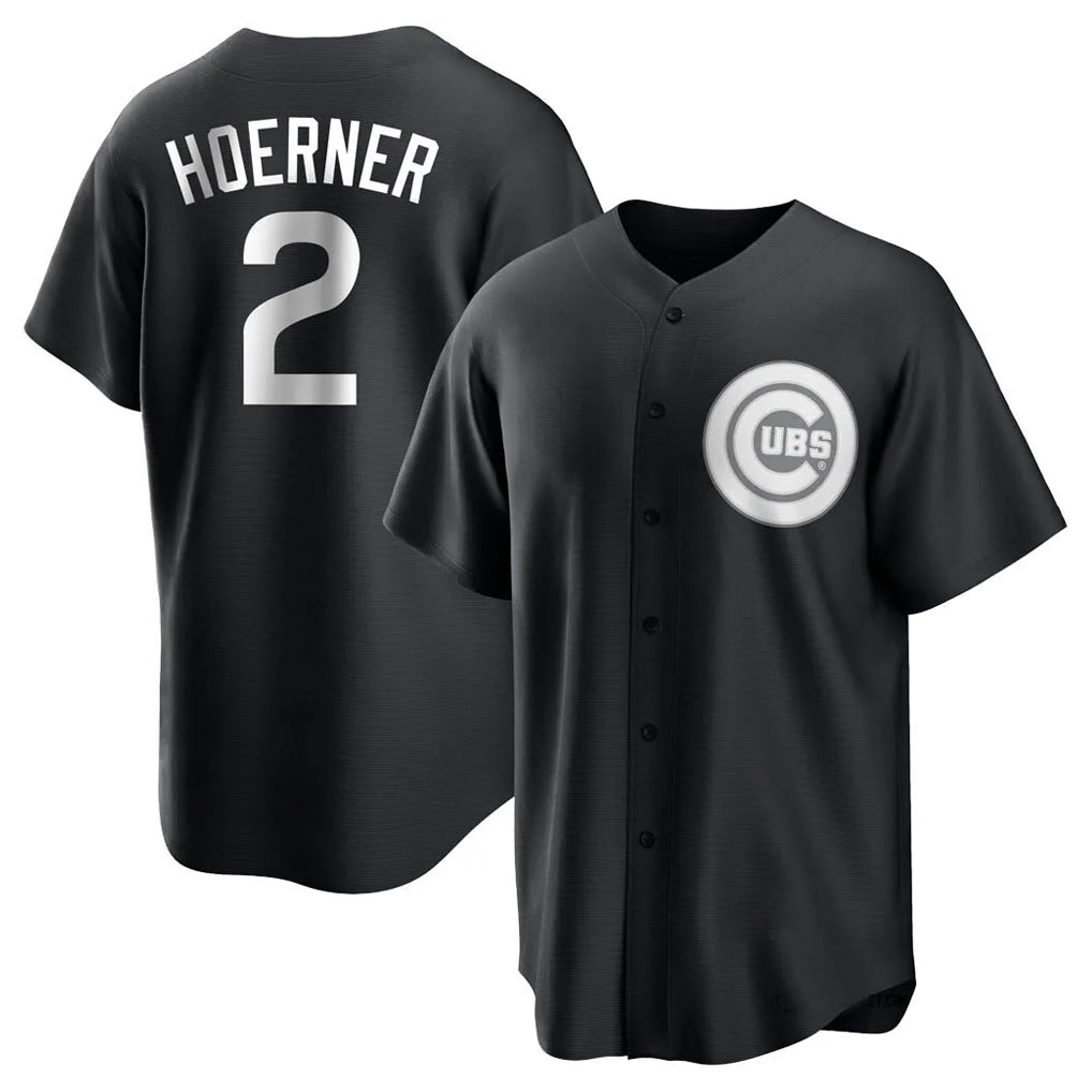 C.Cubs #2 Nico Hoerner Player Black Game Hdoa Stitched Jerseys