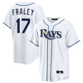 T.Bay Rays #17 Jake Fraley Player White Home Game Hdoa Stitched Jerseys