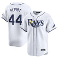 T.Bay Rays #44 Ryan Pepiot Player White Home Limited Hdoa Stitched Jerseys