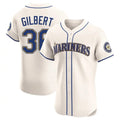 S.Mariners #36 Logan Gilbert Player Cream Home Limited Elite Hdoa Stitched Jerseys