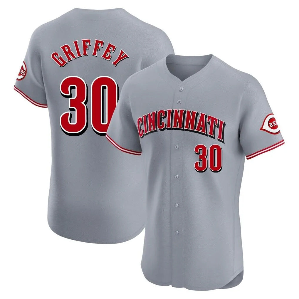 C.Reds #30 Ken Griffey Player Gray Limited Elite Home Hdoa Stitched Jerseys