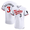 M.Twins #3 Harmon Killebrew Player White Home Limited Elite Hdoa Stitched Jerseys