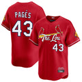 St. Louis Cardinals #43 Pedro Pages Player Red City Connect Limited Hdoa Stitched Jerseys