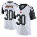 C.Bengals #30 Chase Brown Player White Color Rush Vapor Untouchable Limted Home Game Hdoa Stitched Jerseys