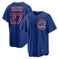 C.Cubs #27 Seiya Suzuki Player Royal Home Game Hdoa Stitched Jerseys
