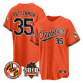 B.Orioles #35 Adley Rutschman Player Orange 30th Anniversary of 2131 Home Game Hdoa Stitched Jerseys