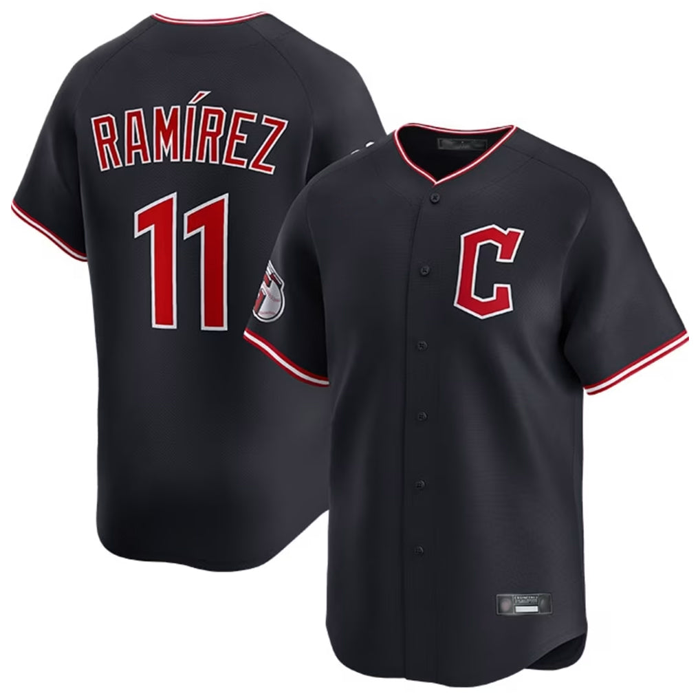 C.Guardians #11 Jose Ramirez Player Navy Limited Home Hdoa Stitched Jerseys