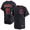 C.Guardians #11 Jose Ramirez Player Navy Limited Home Hdoa Stitched Jerseys