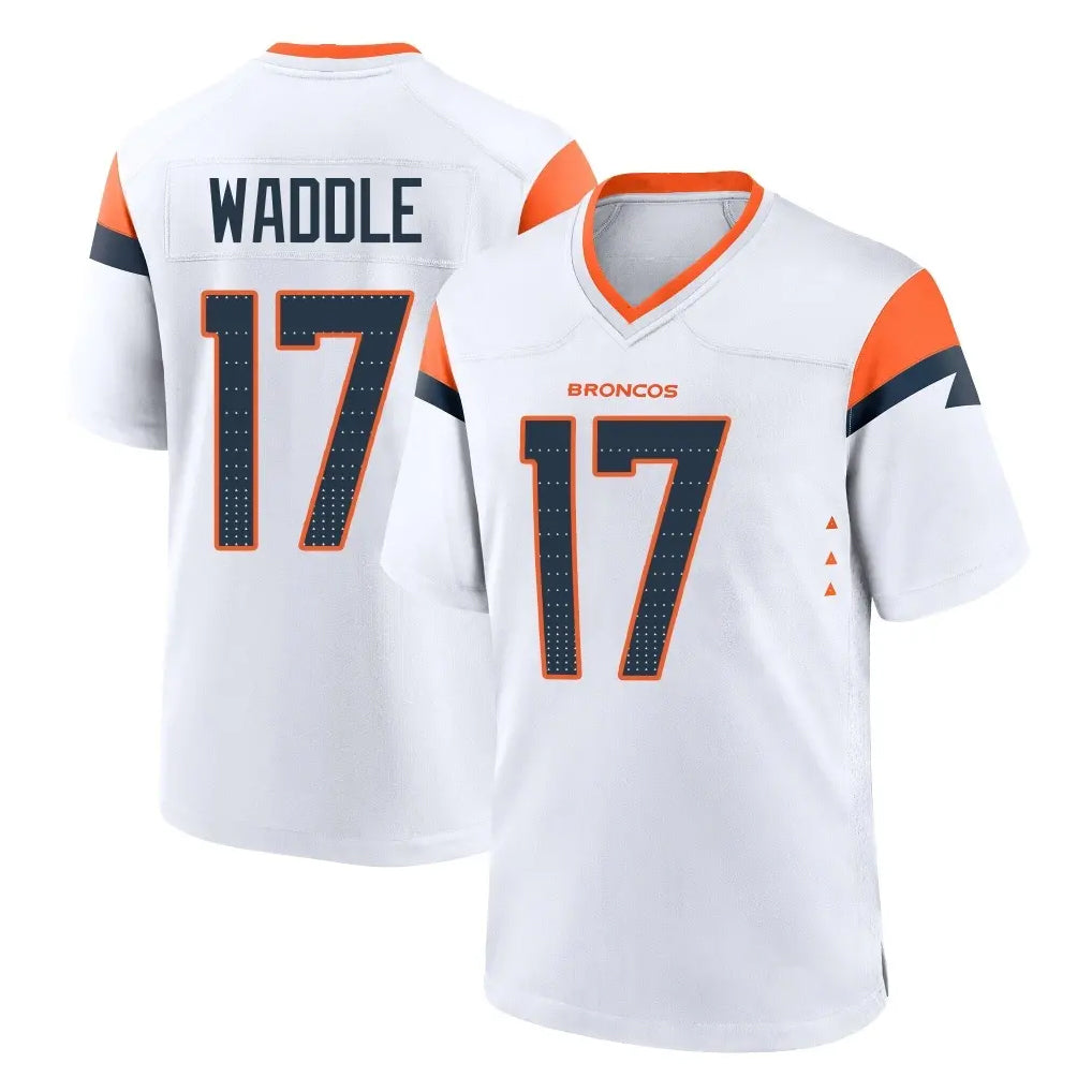 D.Broncos #17 Jaylen Waddle Player White Home Game Hdoa Stitched Jerseys