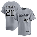 C.White Sox #20 Miguel Vargas Player Gray Road Limited Home Hdoa Stitched Jerseys