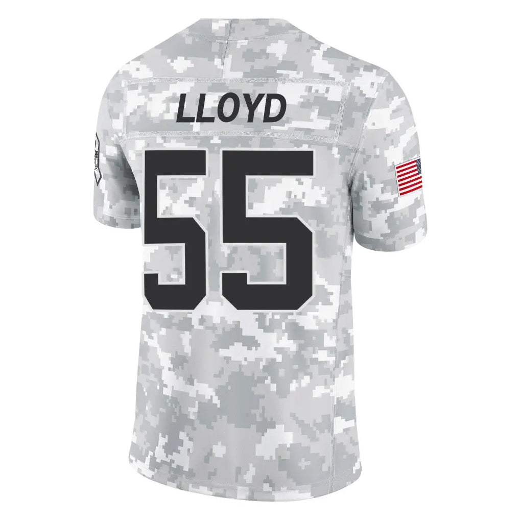 C.Panthers #55 Devin Lloyd Player Arctic Camo Salute to Service Limited Game Hdoa Stitched Jerseys