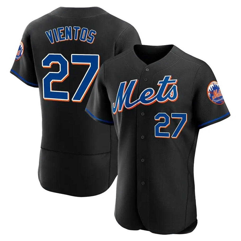 NY.Mets #27 Mark Vientos Player Black Replica Home Limited Elite Hdoa Stitched Jerseys