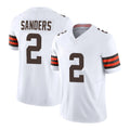C.Browns #2 Shedeur Sanders Player White Vapor F.U.S.E. Limited Home Game Hdoa Stitched Jerseys