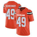 C.Browns #49 Carson Schwesinger Player Orange Alternate Vapor Untouchable Limited Home Game Hdoa Stitched Jerseys