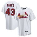 St. Louis Cardinals #43 Pedro Pages Player White Home Game Hdoa Stitched Jerseys
