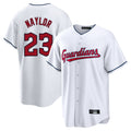 C.Guardians #23 Bo Naylor Player White Home Game Hdoa Stitched Jerseys