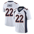 D.Broncos #22 Brandon Jones Player White Vapor Untouchable Limited Home Game Hdoa Stitched Jerseys