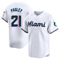 M.Marlins #21 Graham Pauley Player White  Home Limited Hdoa Stitched Jerseys