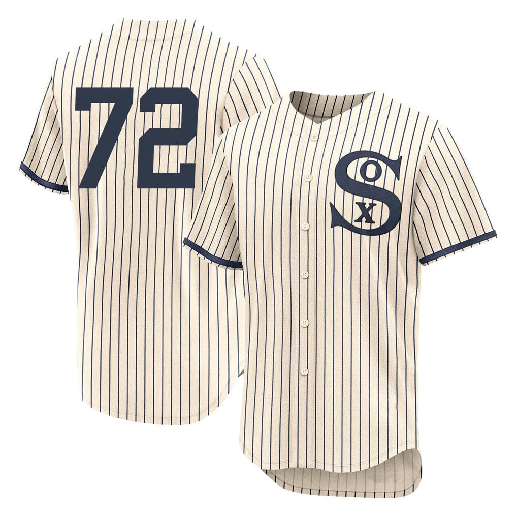 C.White Sox #72 Carlton Fisk Player Cream Field of Dreams Limited Elite Home Hdoa Stitched Jerseys