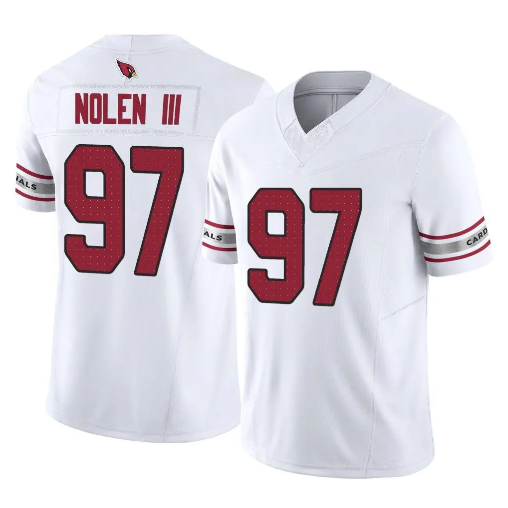 A.Cardinals #97 Walter Nolen III Player White Vapor F.U.S.E. Limited Home Game Hdoa Stitched Jerseys