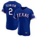 T.Rangers #2 Marcus Semien Player Royal Elite Home Limited Hdoa Stitched Jerseys