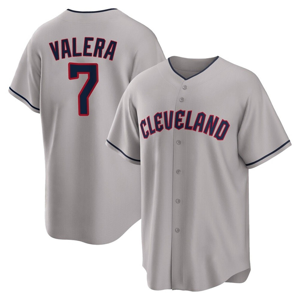 C.Guardians #7 George Valera Player Gray Game Home Hdoa Stitched Jerseys