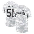 C.Panthers #51 Sam Mills Player Arctic Camo Salute to Service T-Shirt Hoodies Hdoa Stitched Jerseys