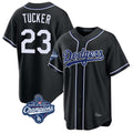 LA.Dodgers #23 Kyle Tucker Player Black World Series Meet Carbon Limited Home Hdoa Stitched Jerseys
