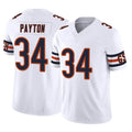 C.Bears #34 Walter Payton Player White Vapor F.U.S.E. Limited Home Game Hdoa Stitched Jerseys