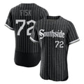 C.White Sox #72 Carlton Fisk Player Black City Connect Limited Elite Home Hdoa Stitched Jerseys