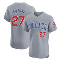 C.Cubs #27 Seiya Suzuki Player Gray Road Limited Elite Home Hdoa Stitched Jerseys
