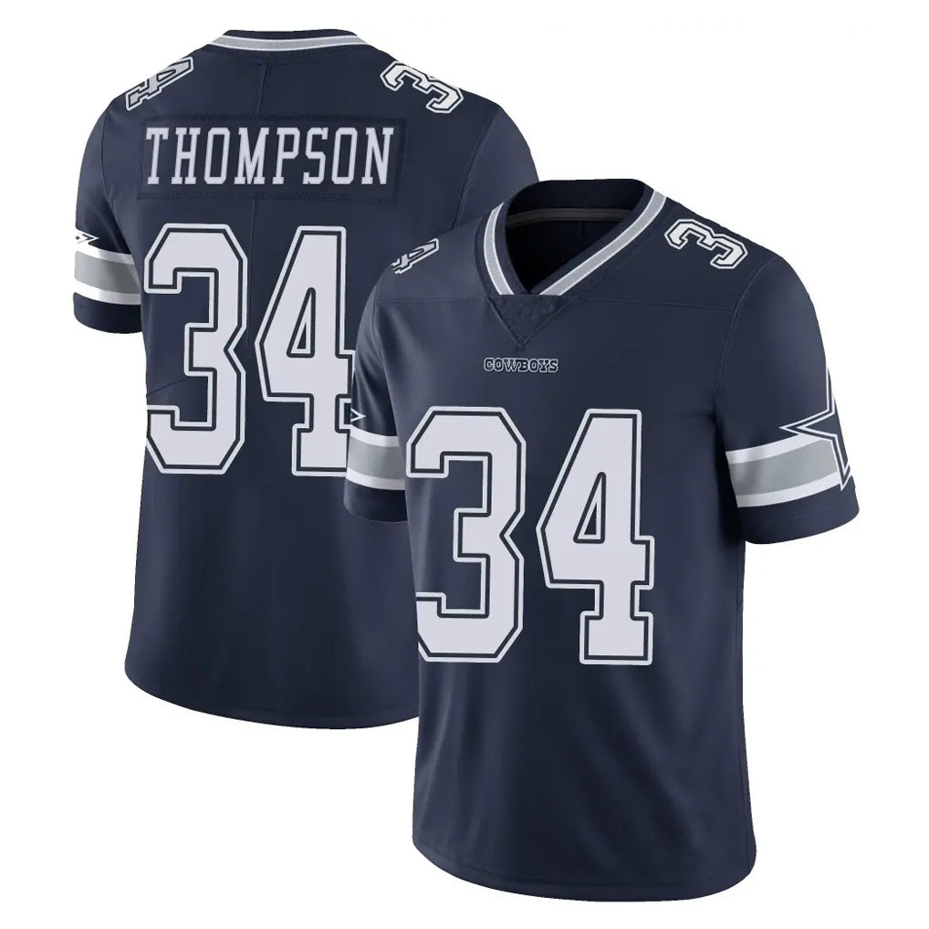 D.Cowboys #34 Jalen Thompson Player Navy Vapor Untouchable Limited Home Game Hdoa Stitched Jerseys