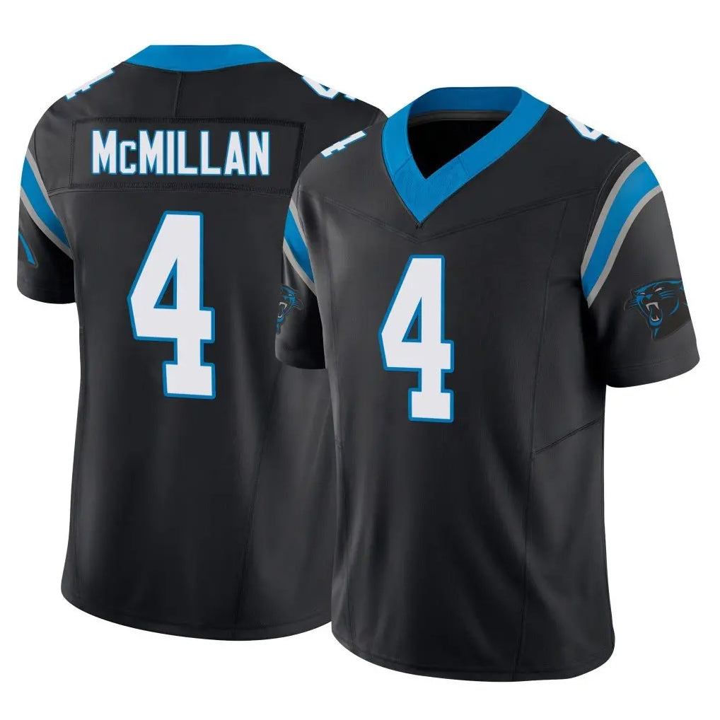 C.Panthers #4 Tetairoa McMillan Player Black Vapor F.U.S.E. Limited Home Game Hdoa Stitched Jerseys