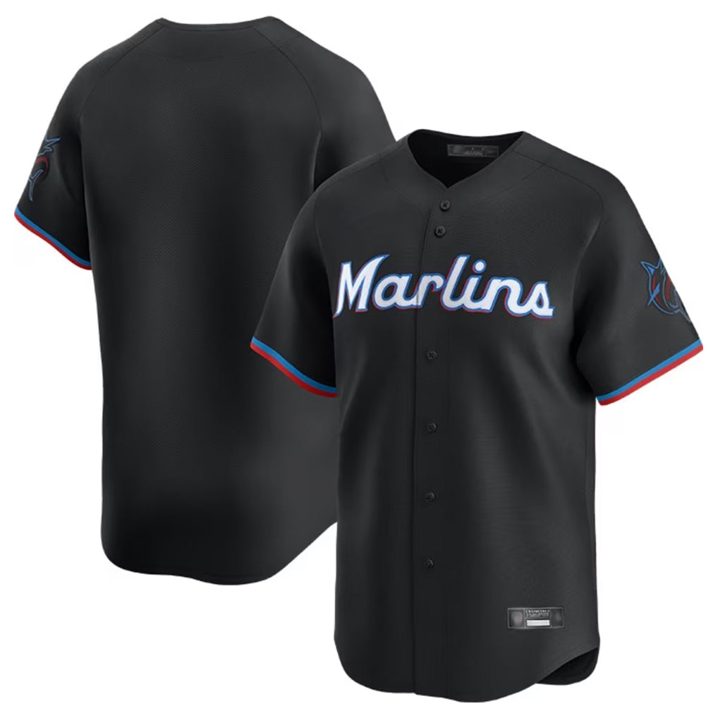 M.Marlins ## Marlins Blank Player Black  Home Limited Hdoa Stitched Jerseys