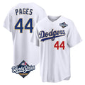 LA.Dodgers #44 Andy Pages Player Gold White World Series 2026 Collection Stadium Limited Hdoa Stitched Jerseys