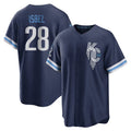 KC.Royals #28 Kyle Isbel Player Navy City Connect Home Game Hdoa Stitched Jerseys