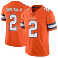 D.Broncos #2 Pat Surtain II Player Orange Vapor Untouchable Limited Home Game Hdoa Stitched Jerseys