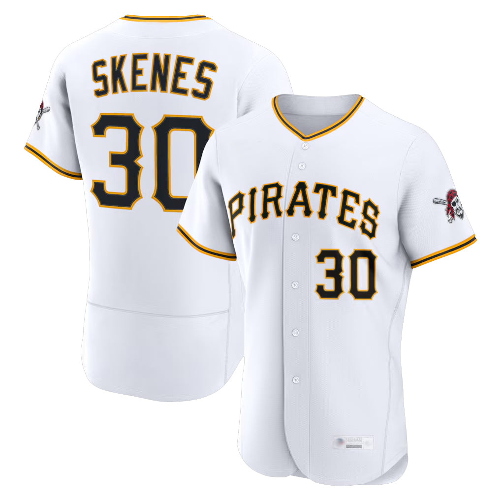 P.Pirates #30 Paul Skenes Player White Home Limited Elite Hdoa Stitched Jerseys