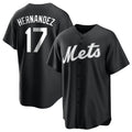 NY.Mets #17 Keith Hernandez Player Black Home Game Hdoa Stitched Jerseys