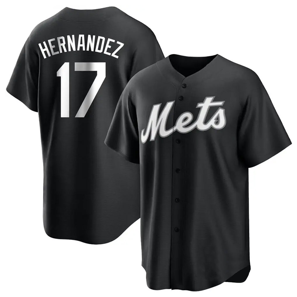 NY.Mets #17 Keith Hernandez Player Black Home Game Hdoa Stitched Jerseys