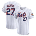 NY.Mets #27 Mark Vientos Player White Home Limited Elite Hdoa Stitched Jerseys
