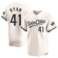 M.Twins #41 Joe Ryan Player Cream Home Limited Hdoa Stitched Jerseys