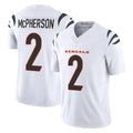 C.Bengals #2 Evan McPherson Player White Vapor F.U.S.E. Limited Home Game Hdoa Stitched Jerseys