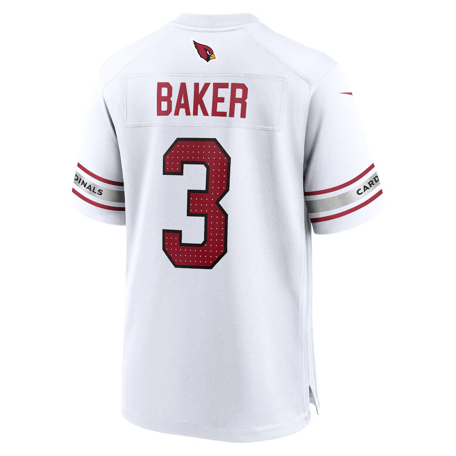 A.Cardinals #3 Budda Baker Player White Game Road Hdoa Stitched Jerseys