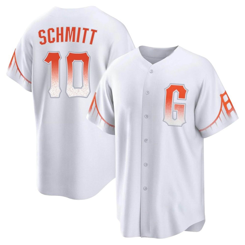 SF.Giants #10 Casey Schmitt Player White City Connect Home Game Hdoa Stitched Jerseys