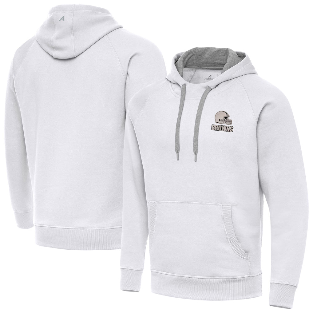 C.Browns ## Browns Blank Player White Brushed Carbon Pullover Hoodie Limited Hdoa Stitched Jerseys